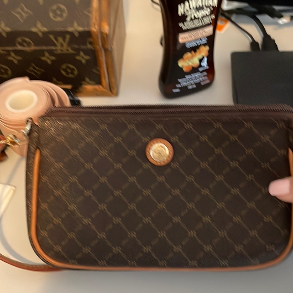 Mini bag all leather and canvas